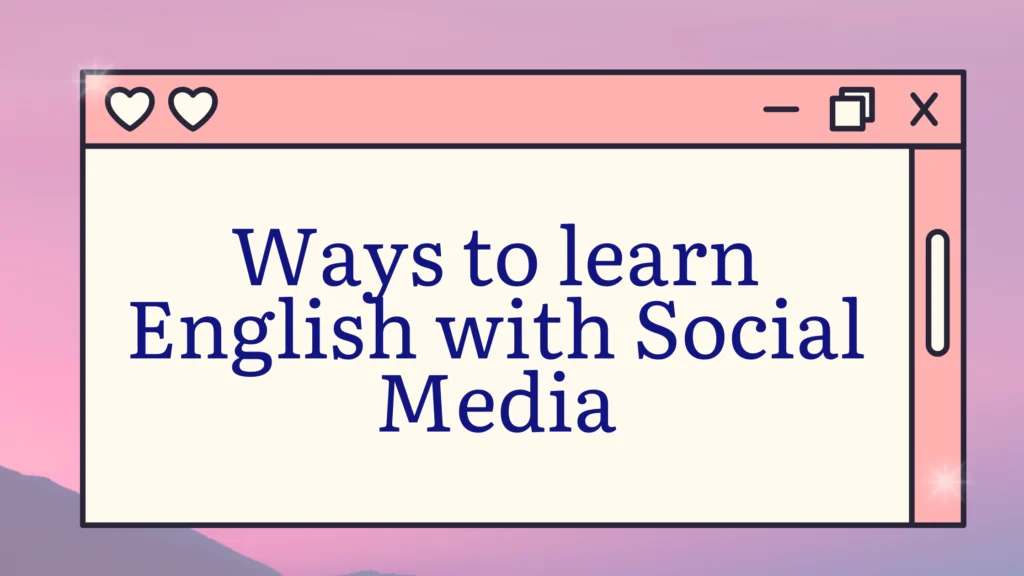 english and social media